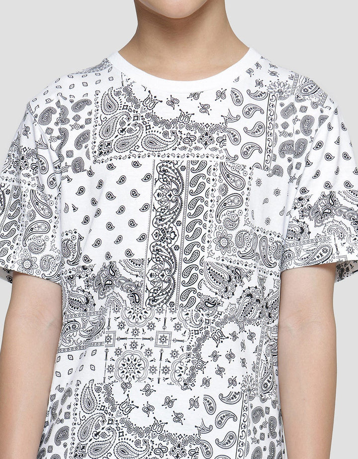 Nevada Fullprint Paisley Kaos Lengan Pendek Anak Laki-laki