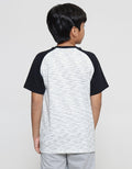 Nevada Textured Misty Boys Short Sleeve Henley T-Shirt
