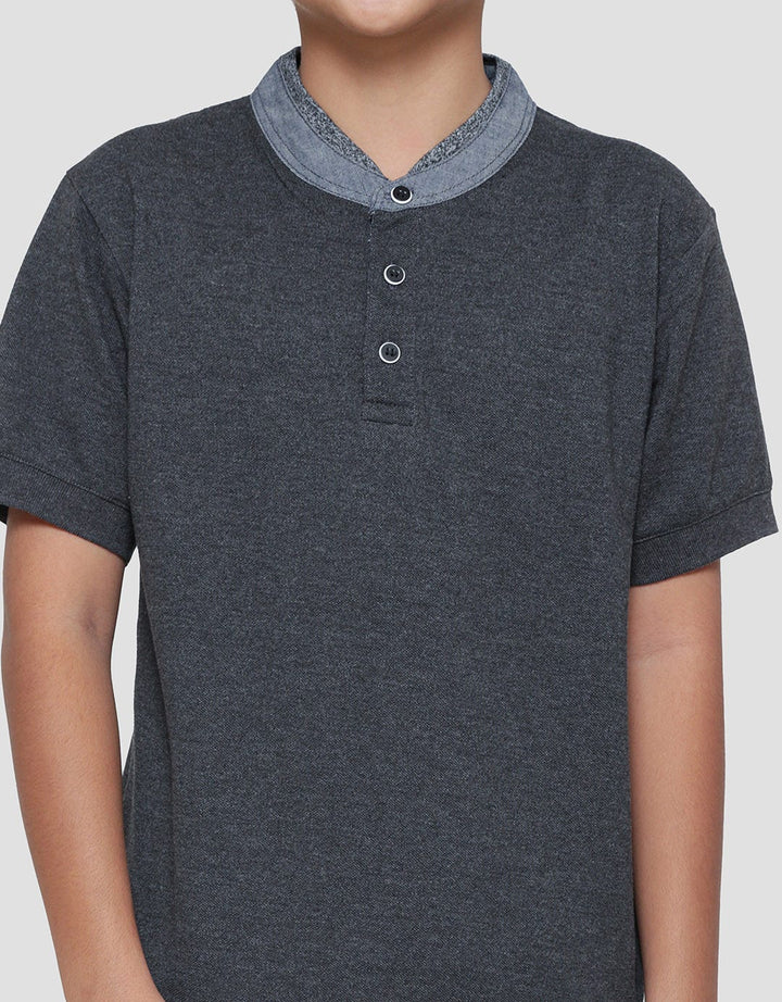 Nevada Henly Lacoste Solid Kaos Lengan Pendek Anak Laki-laki