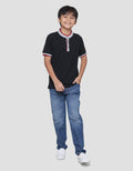 Nevada Henley Lacoste Kaos Anak Laki-laki