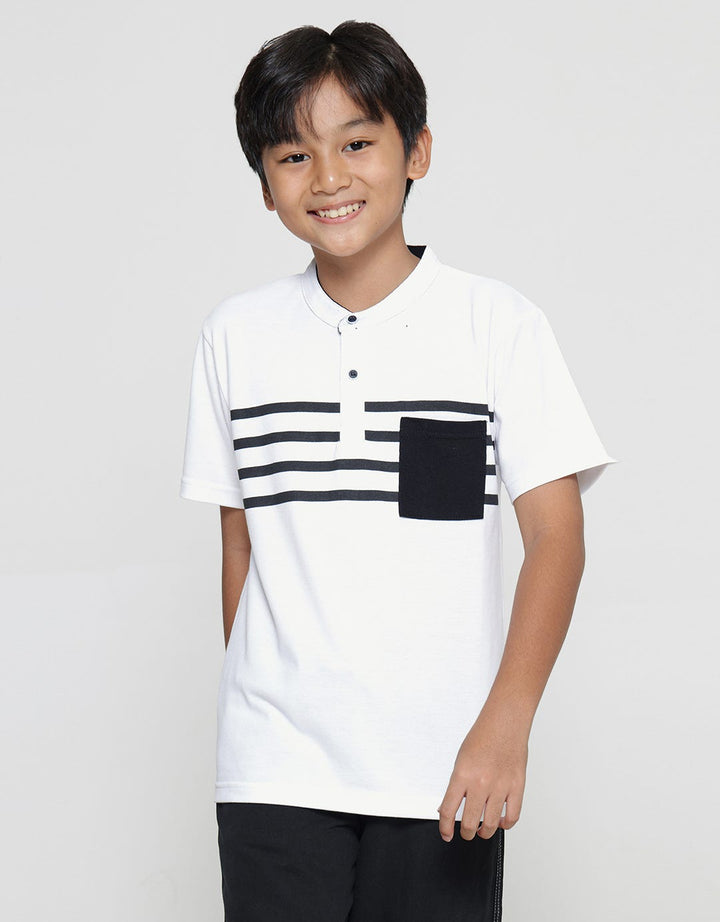 Nevada Henley Lacoste Kaos Anak Laki-laki