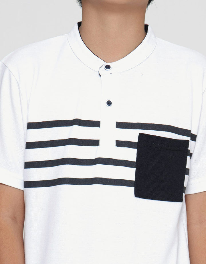 Nevada Henley Lacoste Kaos Anak Laki-laki