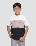 Nevada Casual Oxford Color Block Koko Anak Laki-laki