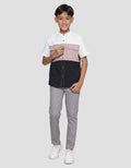 Nevada Casual Oxford Color Block Koko Anak Laki-laki