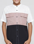 Nevada Casual Oxford Color Block Koko Anak Laki-laki
