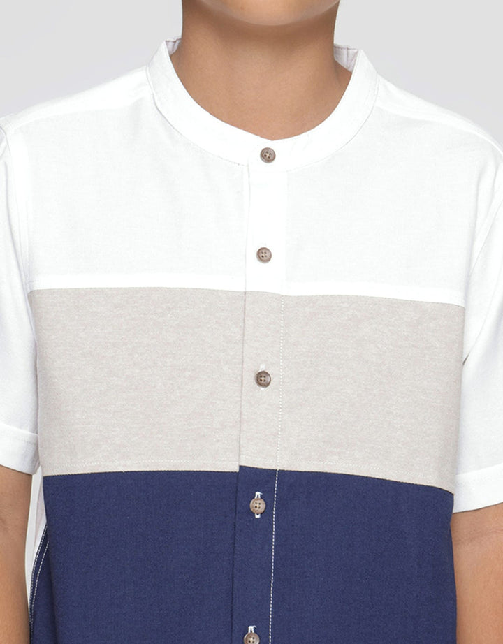 Nevada Cut N Sew Color Block Koko Oxford Anak Laki-Laki