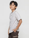 Nevada Textured With Pocket Kemeja Koko Casual Lengan Pendek Anak Laki-laki