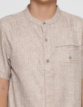 Nevada Textured Polos Kemeja Koko Casual Lengan Pendek Anak Laki-laki