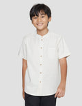 Nevada Yarndyed Stripes Kemeja Koko Casual Anak Laki-Laki