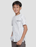 Nevada Yarndyed Stripe Baju Koko Anak Laki-laki