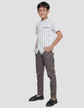 Nevada Yarndyed Stripe Baju Koko Anak Laki-laki