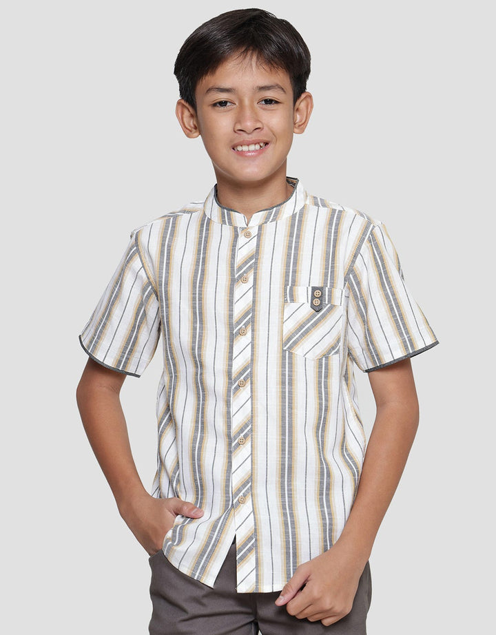 Nevada Casual Stripe Baju Koko Anak Laki-laki