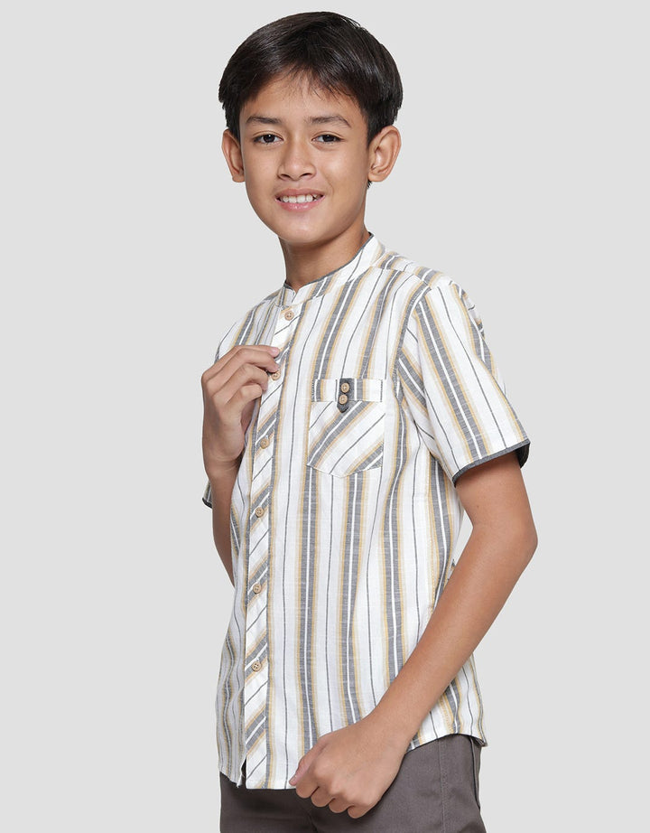Nevada Casual Stripe Baju Koko Anak Laki-laki