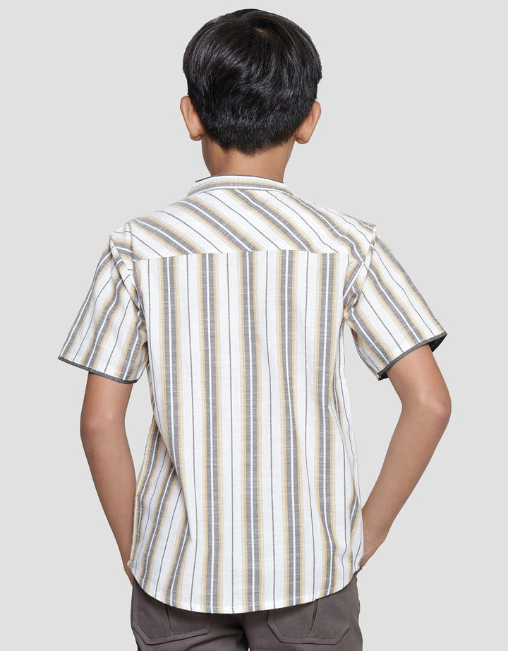 Nevada Casual Stripe Baju Koko Anak Laki-laki