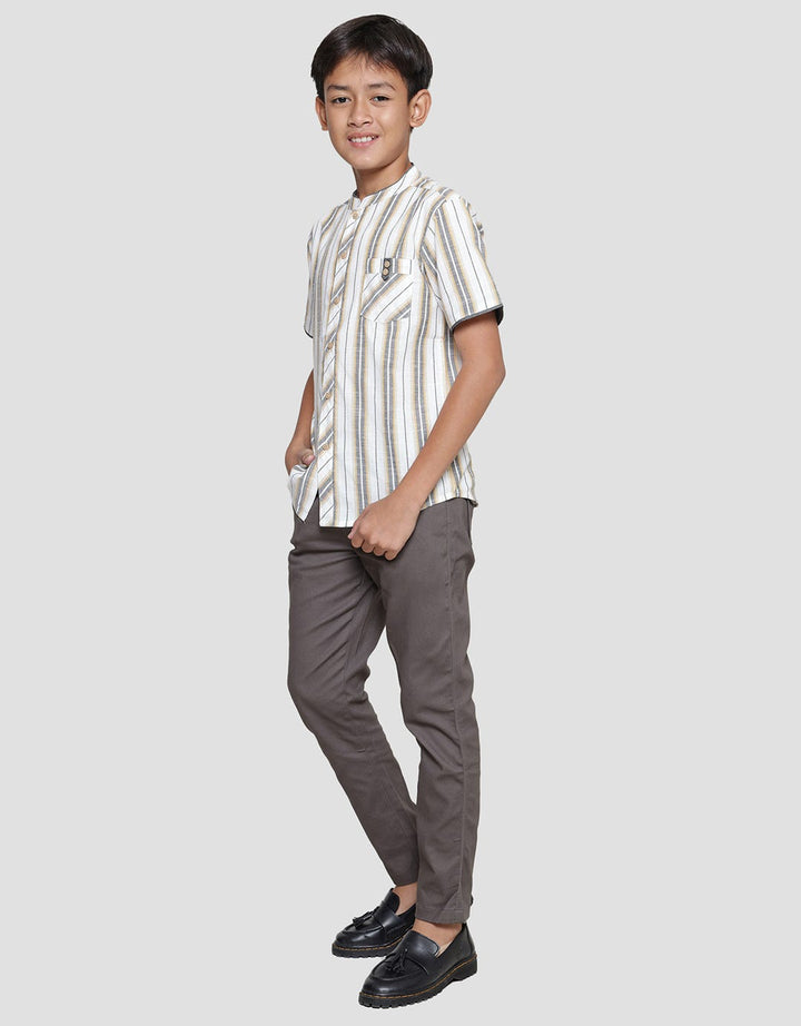 Nevada Casual Stripe Baju Koko Anak Laki-laki
