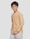 Nevada Casual Linen Rami Solid Boys Koko Shirt