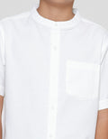 Nevada Casual Oxford Chembray Solid Koko Lengan Pendek Anak Laki-Laki