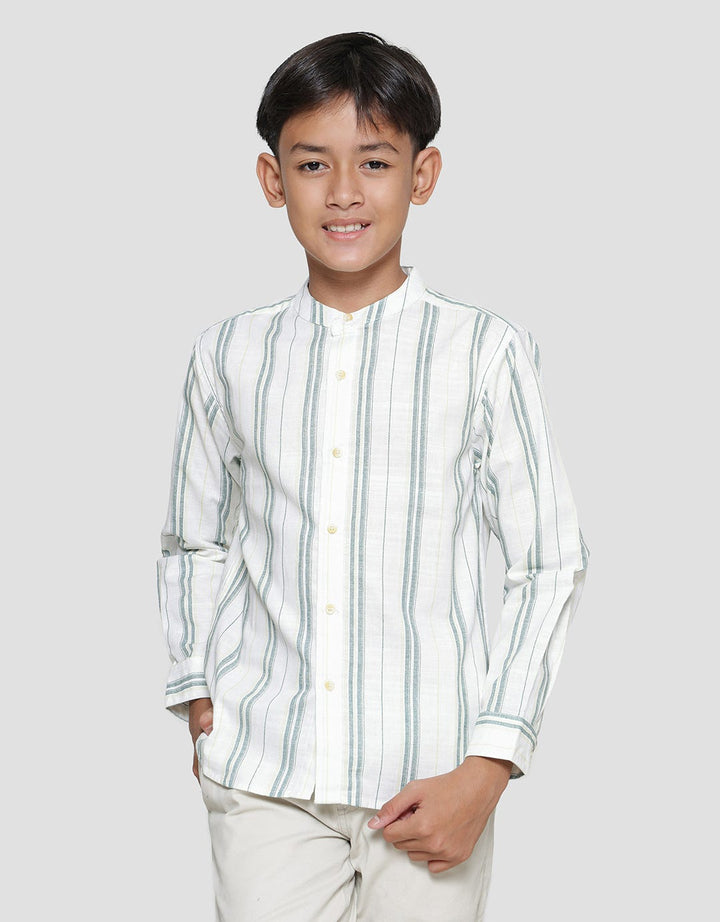 Nevada Linen Stripe Baju Koko Anak Laki-laki