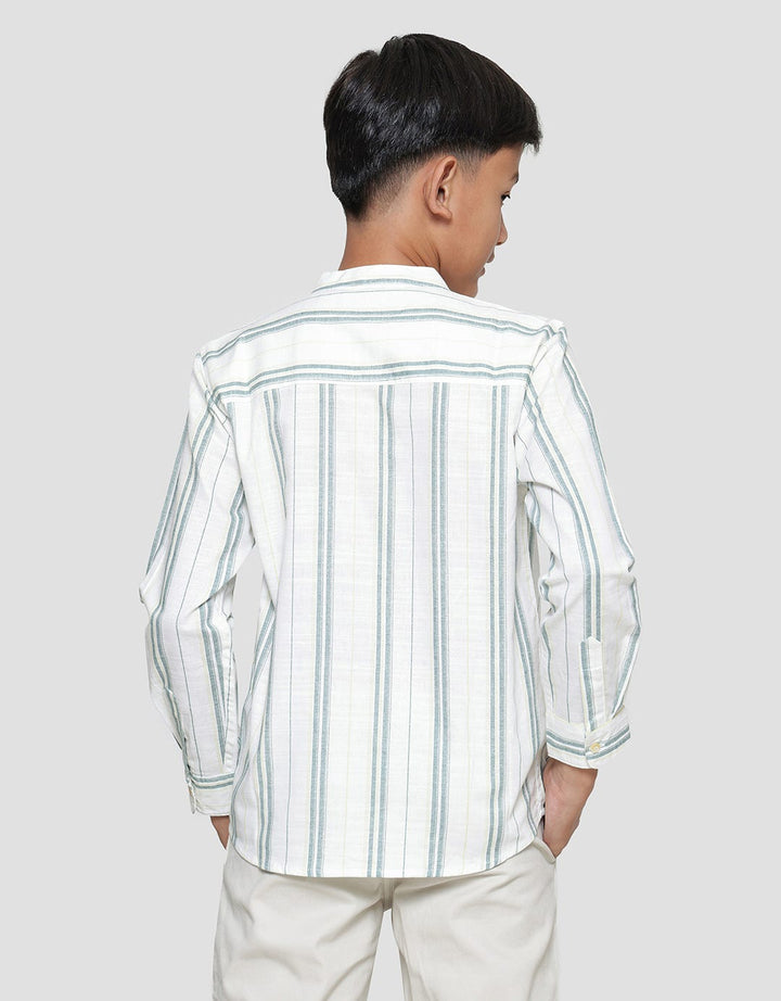 Nevada Linen Stripe Baju Koko Anak Laki-laki