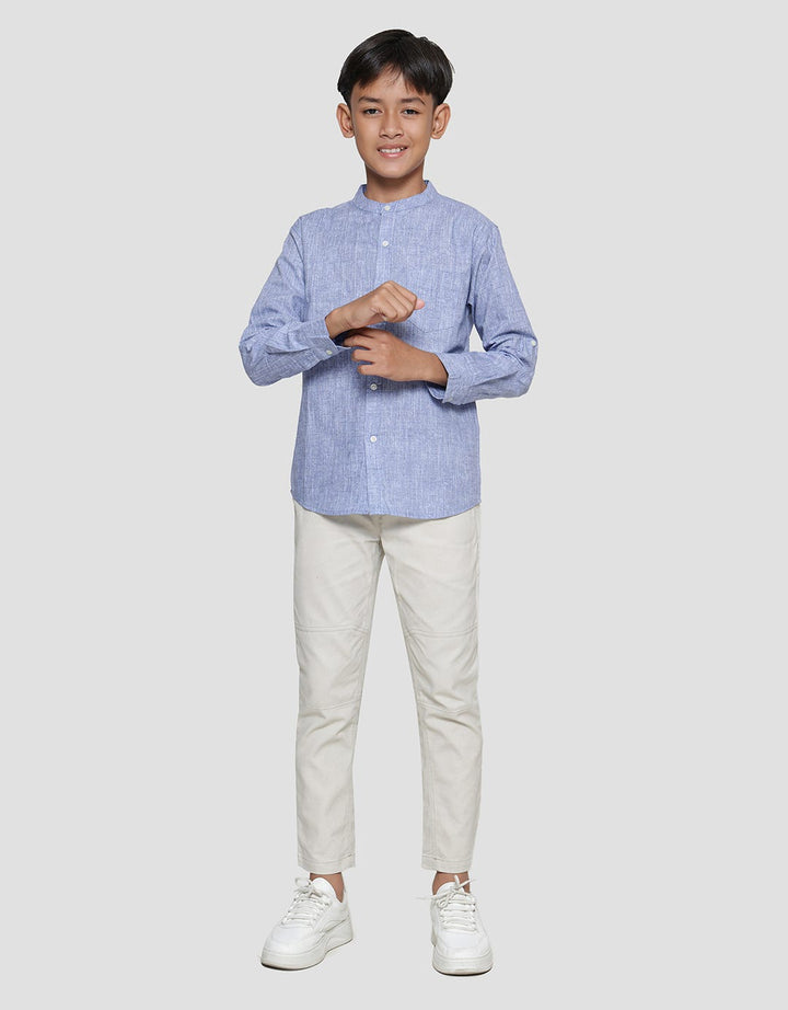 Nevada Linen Slub Baju Koko Anak Laki-laki