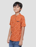 Nevada Linen Slub Geometri Koko Anak Laki-laki