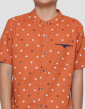 Nevada Linen Slub Geometri Koko Anak Laki-laki