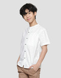 Nevada Linen Slub Geometry Kemeja Koko Anak Laki-laki