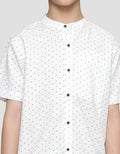 Nevada Linen Slub Geometry Kemeja Koko Anak Laki-laki