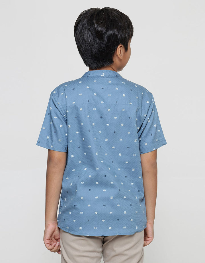 Nevada Casual Dobby Geometry Koko Short Sleeve Boys