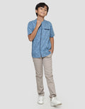 Nevada Casual Dobby Geometry Koko Short Sleeve Boys