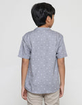 Nevada Dobby Geometry Casual Short Sleeve Koko Shirt for Boys