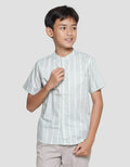 Nevada Boys Poplin Stripes Short Sleeve Koko Shirt