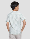 Nevada Boys Poplin Stripes Short Sleeve Koko Shirt