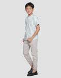 Nevada Boys Poplin Stripes Short Sleeve Koko Shirt