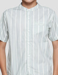Nevada Boys Poplin Stripes Short Sleeve Koko Shirt