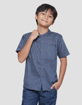Nevada Casual Pique Batik Kemeja Koko Anak Laki-Laki