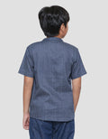 Nevada Casual Pique Batik Kemeja Koko Anak Laki-Laki