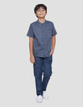 Nevada Casual Pique Batik Kemeja Koko Anak Laki-Laki