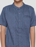 Nevada Casual Pique Batik Kemeja Koko Anak Laki-Laki