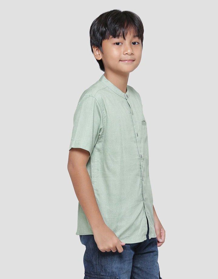 Nevada Casual Pique Batik Kemeja Koko Lengan Pendek Anak Laki-laki