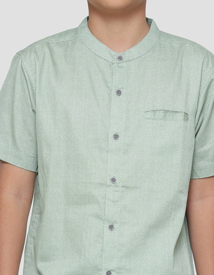 Nevada Casual Pique Batik Kemeja Koko Lengan Pendek Anak Laki-laki