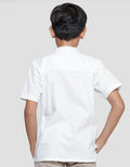 Nevada Linen Slub Print Pintu Kemeja Koko Anak Laki-Laki