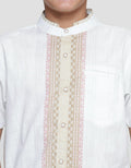 Nevada Linen Slub Print Pintu Kemeja Koko Anak Laki-Laki