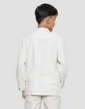 Nevada Casual Linen Blend Solid Kemeja Koko Anak Laki-laki