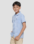Nevada Textured Pocket Kemeja Koko Anak Laki-laki