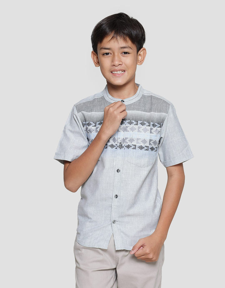 Nevada Kemeja Koko Lengan Pendek Uloss Bahu Anak Laki-laki