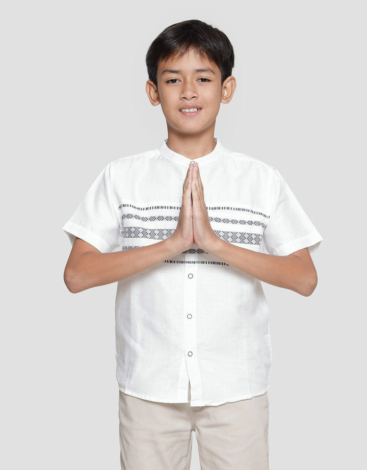 Nevada Dobby Print Koko Anak Laki-laki