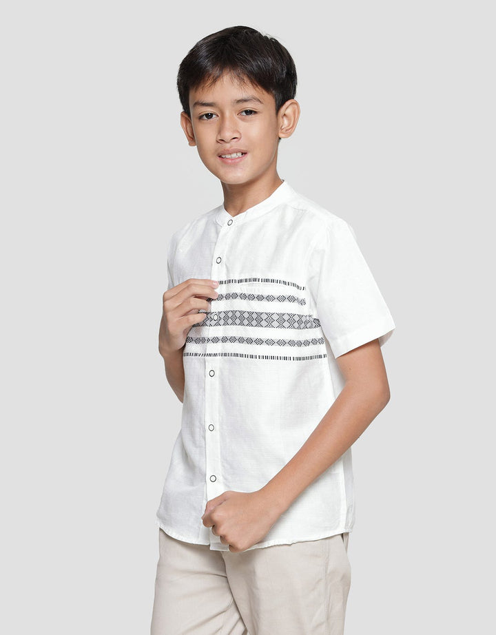Nevada Dobby Print Koko Anak Laki-laki