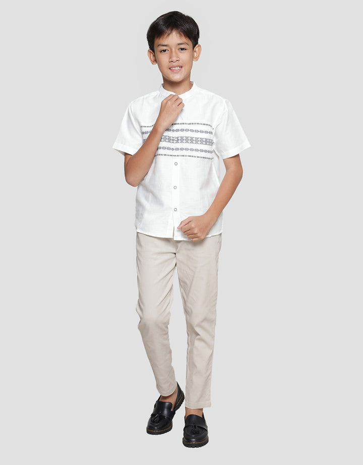 Nevada Dobby Print Koko Anak Laki-laki