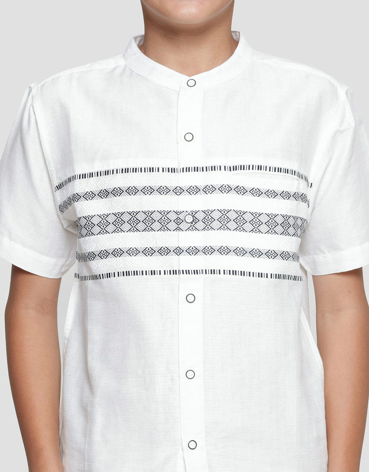 Nevada Dobby Print Koko Anak Laki-laki